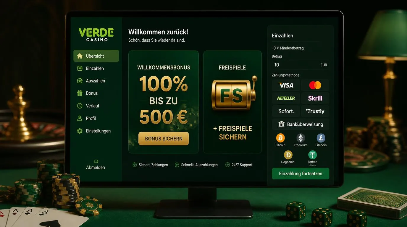 Willkommensbonus mit Einzahlung von 10 Euro, Freispiele und Auswahl digitaler Zahlungsmethoden